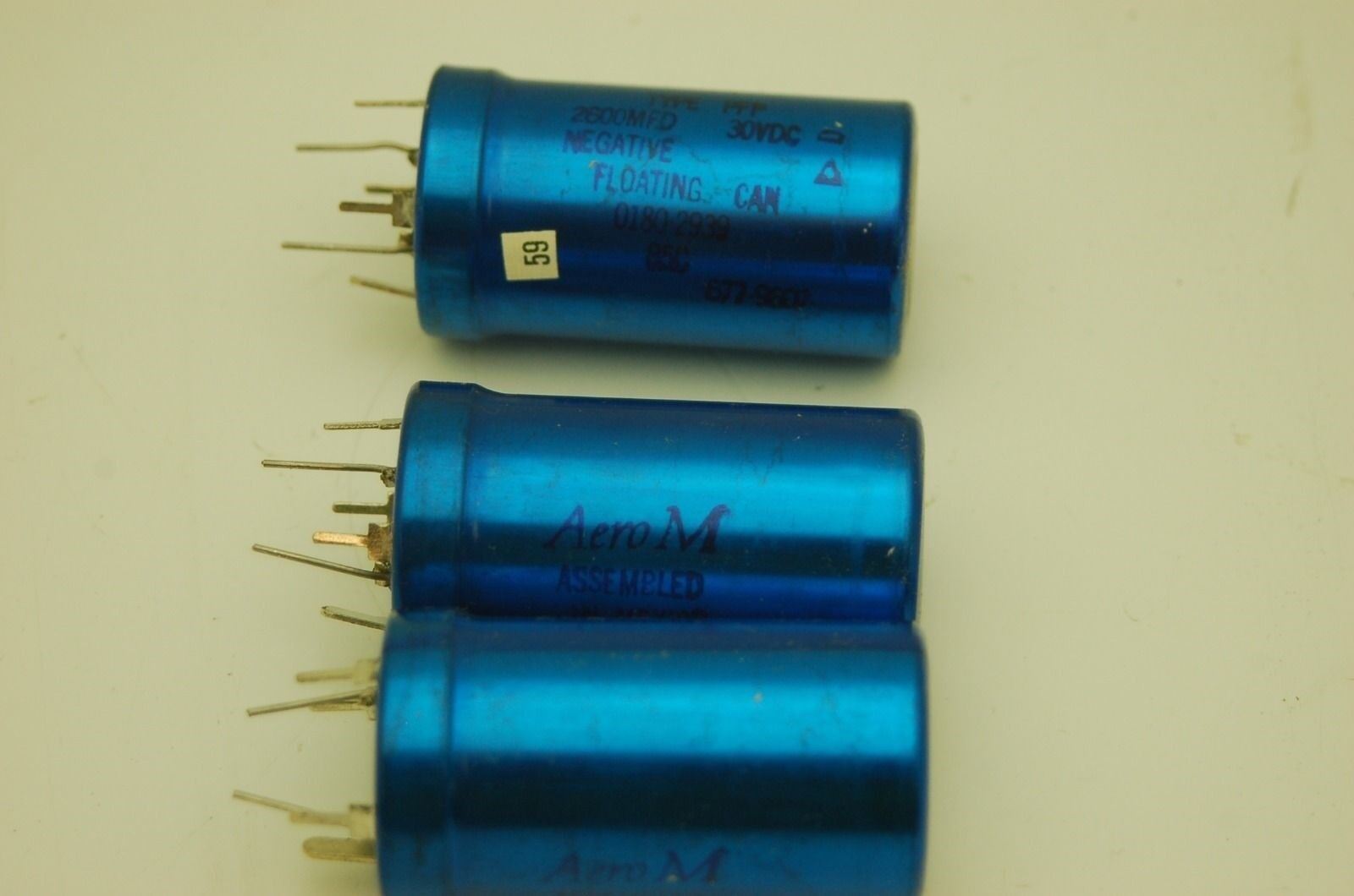 AeroM Capacitor Type PFP 2600 MFD 30VDC, 85 C, Floating Can, 0180 2939