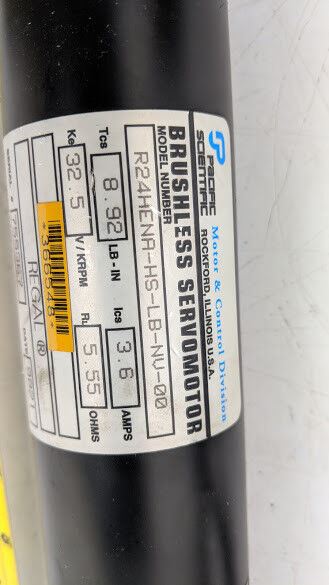 Pacific Scientific R24HENA-HS-LB-NV-00 Brushless Servomotor
