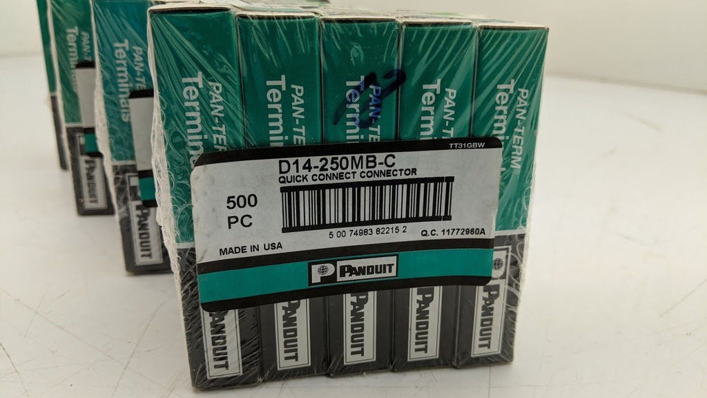 2000 Panduit Quick Connect Terminal Male Disconnect D14-250MB-C 4 Sealed Boxes