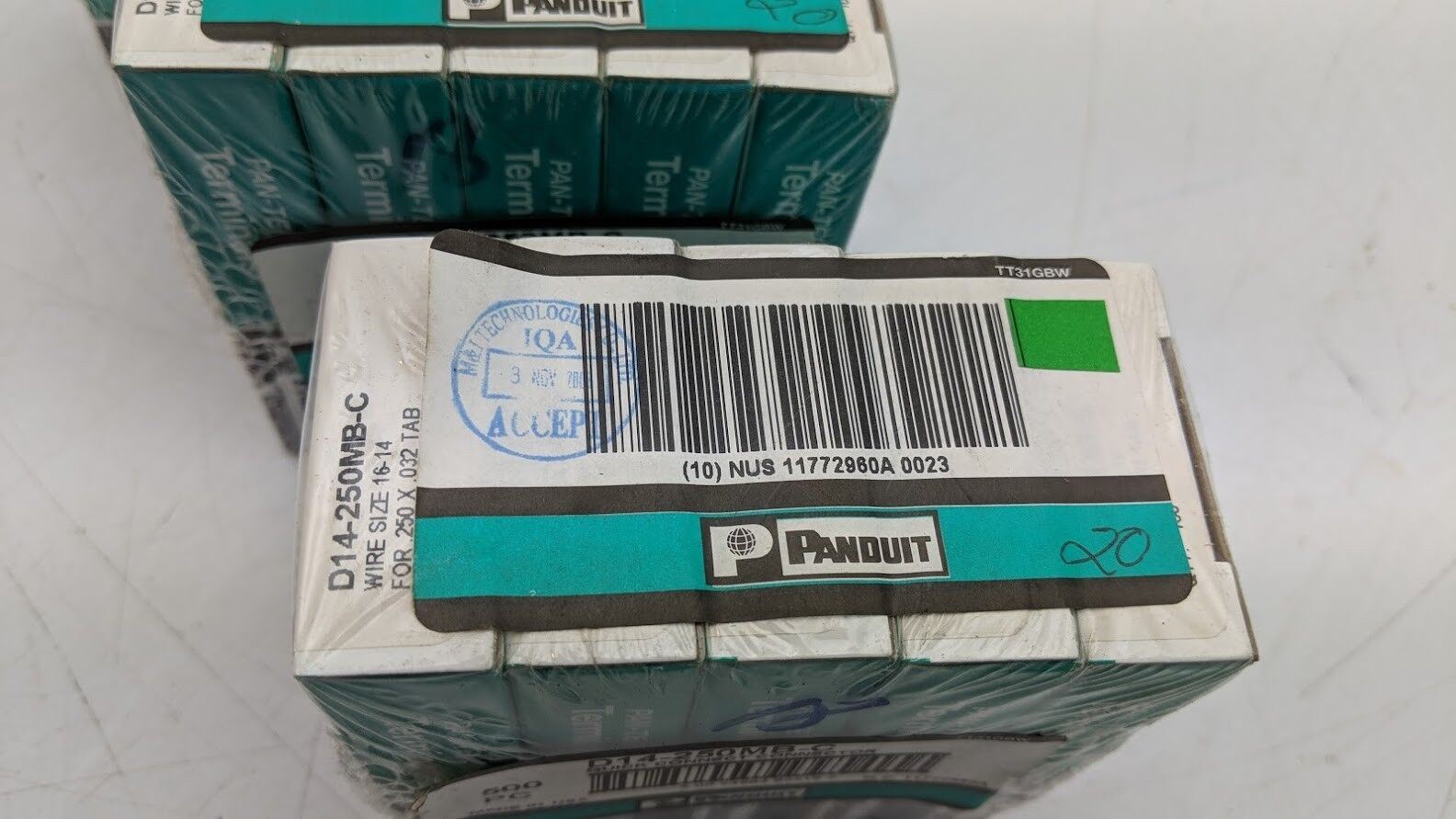 2000 Panduit Quick Connect Terminal Male Disconnect D14-250MB-C 4 Sealed Boxes