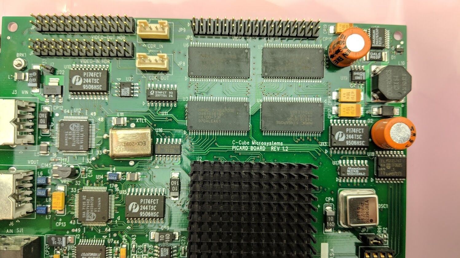 C-Cube Microsystems PICARD BOARD Rev1.2 PCI Computer Video Data Acquisition Card