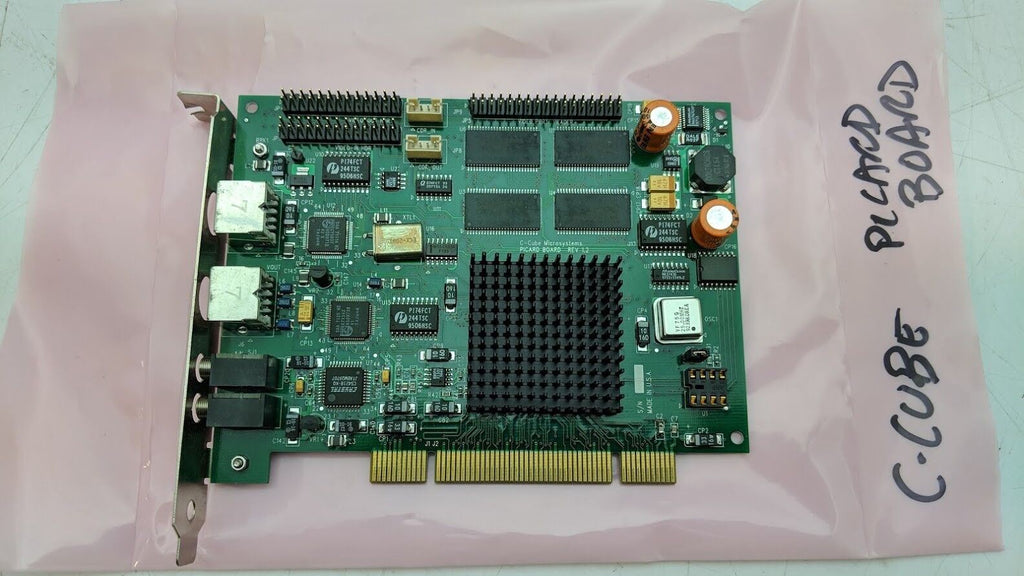 C-Cube Microsystems PICARD BOARD Rev1.2 PCI Computer Video Data Acquisition Card