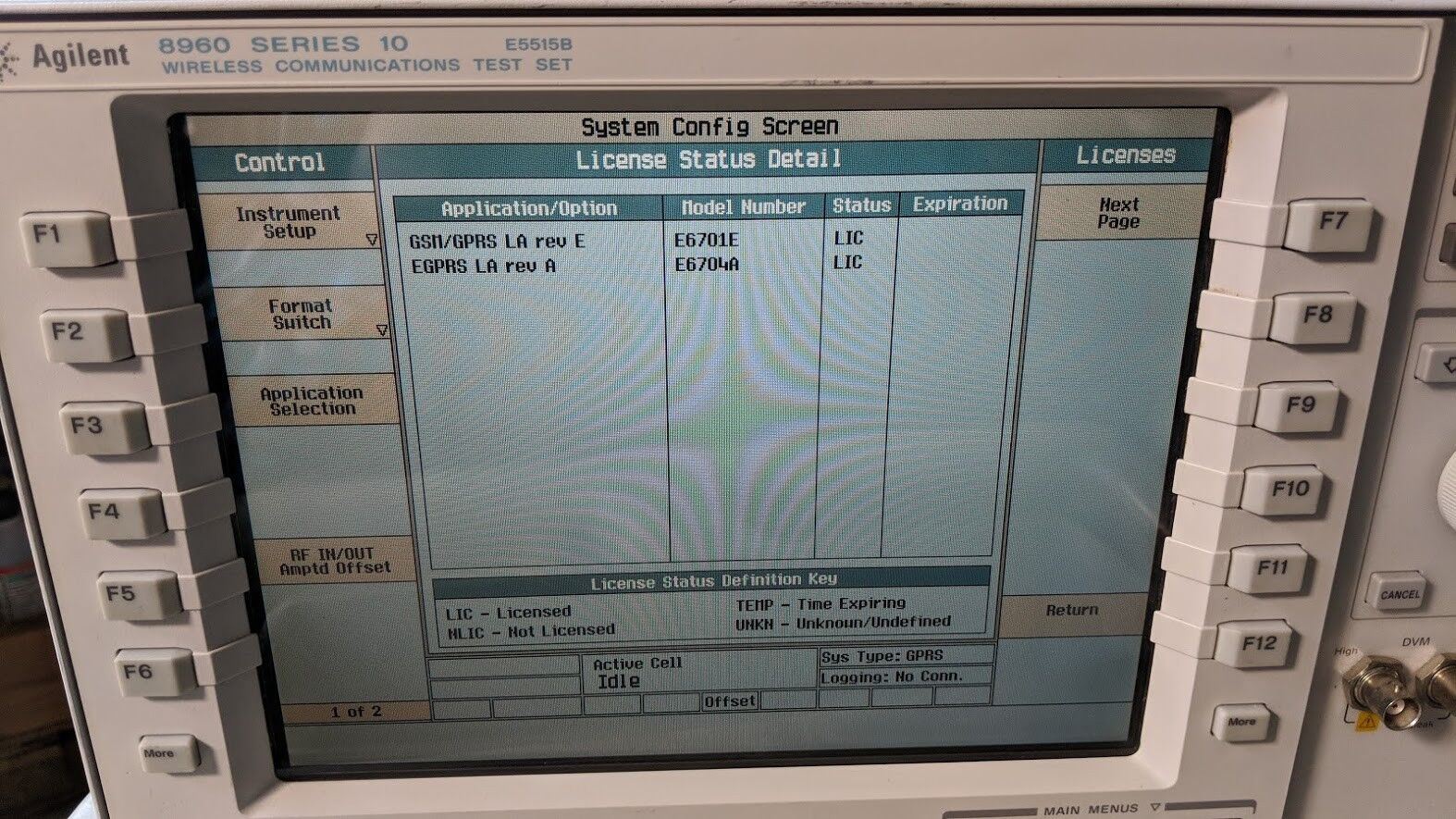 Agilent E5515B/A Wireless Communication Test Set Pattern Generator