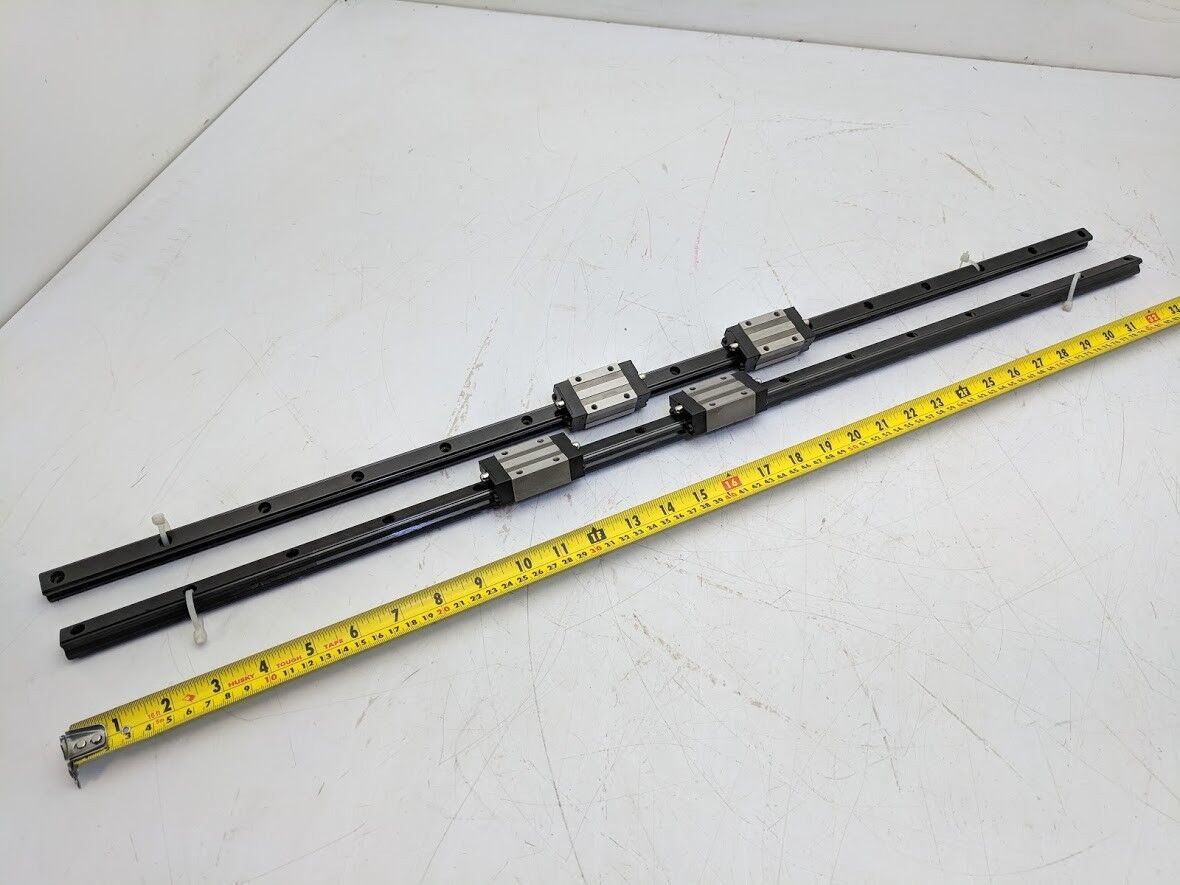 SKF Linear Rail Bearing Guide 2 Rails 4 LLTHC15 Blocks U TO P3 TW 298G 850mm L