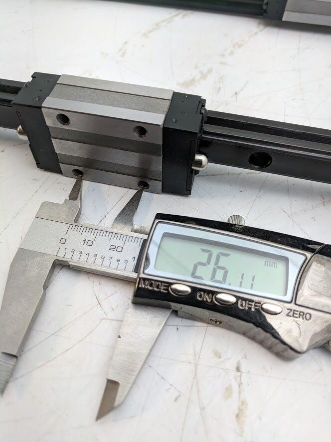 SKF Linear Rail Bearing Guide 2 Rails 4 LLTHC15 Blocks U TO P3 TW 298G 850mm L