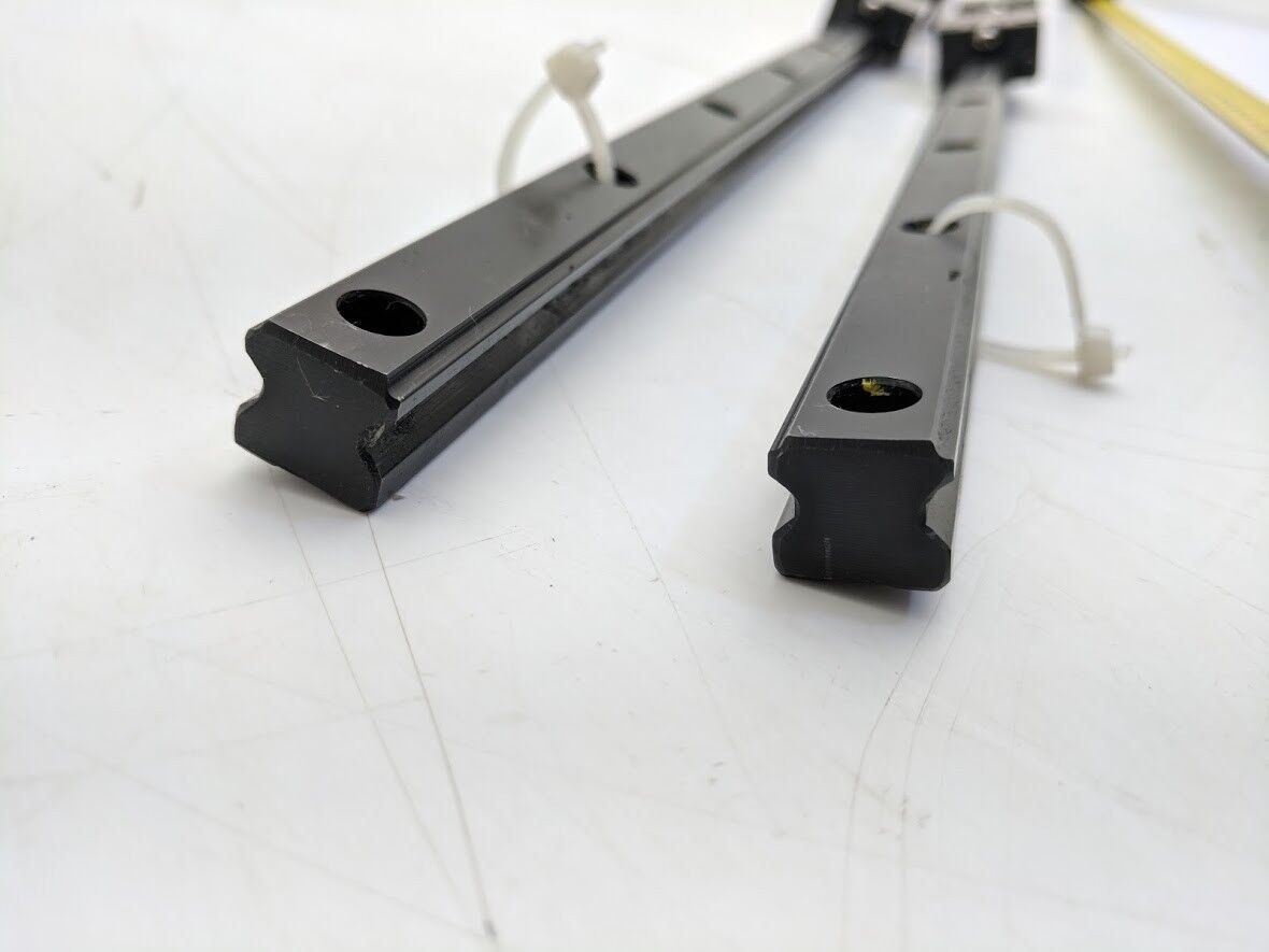 SKF Linear Rail Bearing Guide 2 Rails 4 LLTHC15 Blocks U TO P3 TW 298G 850mm L