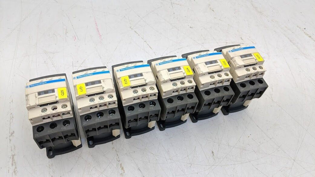 6x Telemecanique Schneider Electric 3 Pole 3PH Contactor LC1D38 9-18kW 120V Coil