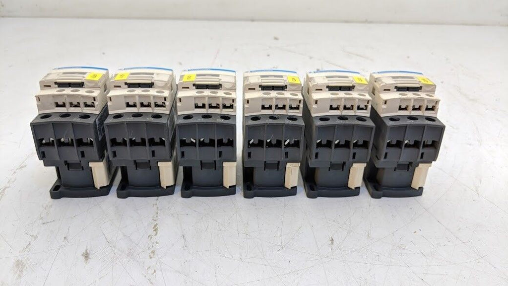 6x Telemecanique Schneider Electric 3 Pole 3PH Contactor LC1D38 9-18kW 120V Coil