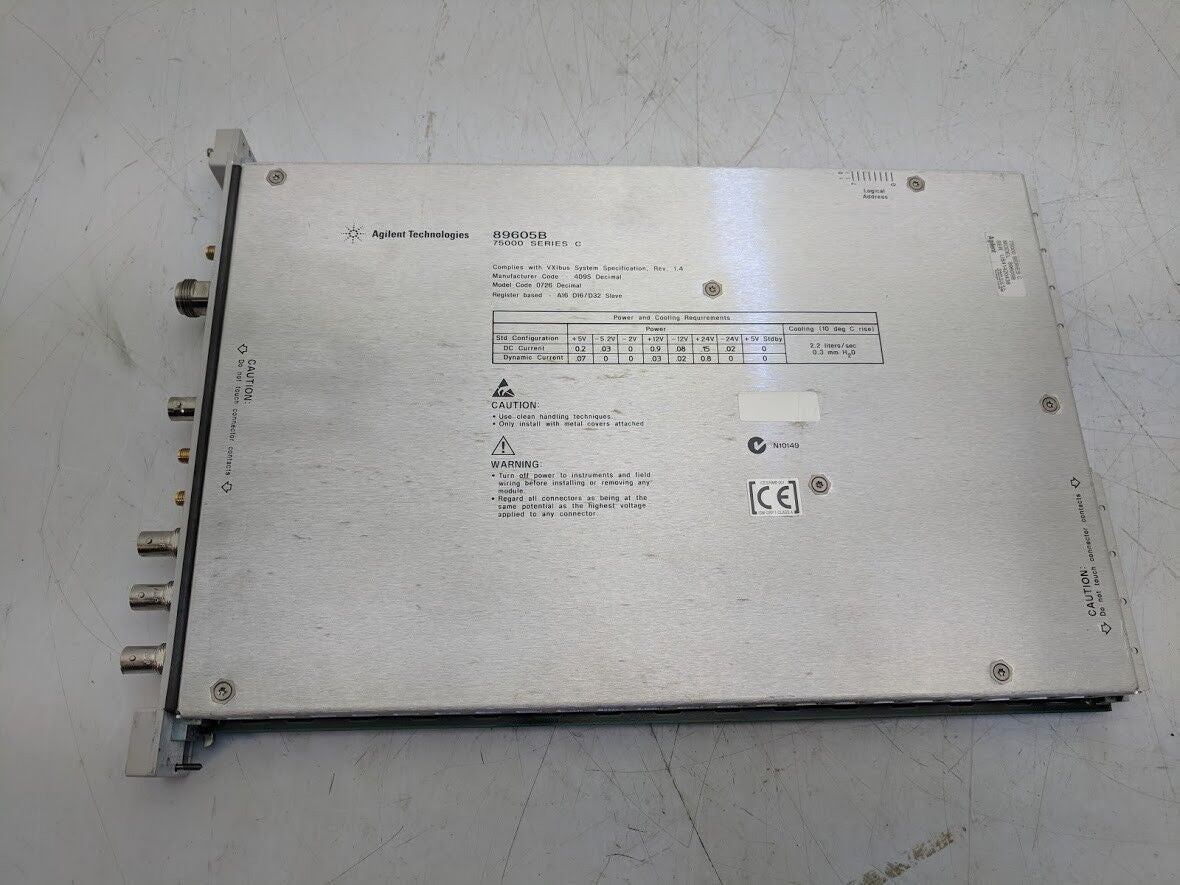 HP Agilent 89605B Input/Calibration Vector Signal Module 75000 Series C VXI