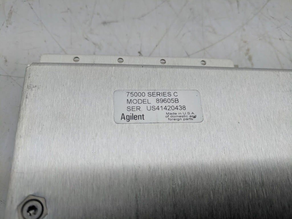 HP Agilent 89605B Input/Calibration Vector Signal Module 75000 Series C VXI