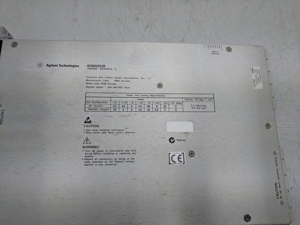 HP Agilent 89605B Input/Calibration Vector Signal Module 75000 Series C VXI