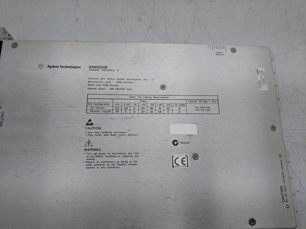 HP Agilent 89605B Input/Calibration Vector Signal Module 75000 Series C VXI