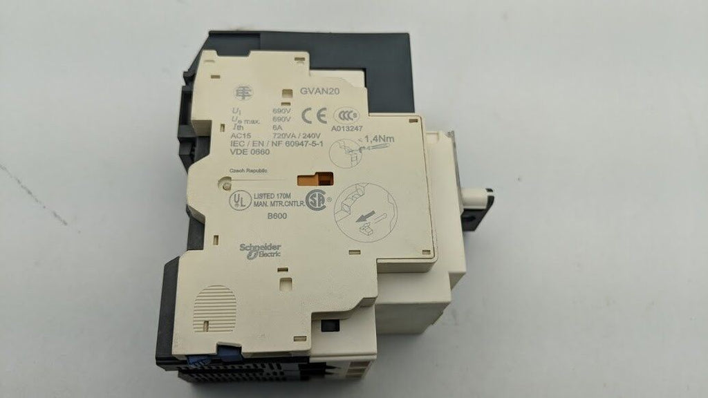 Schneider TELEMECANIQUE GV2-P14H7 Motor Circuit Breaker 3PH+ 6-10A GV2GH7 GVAN20