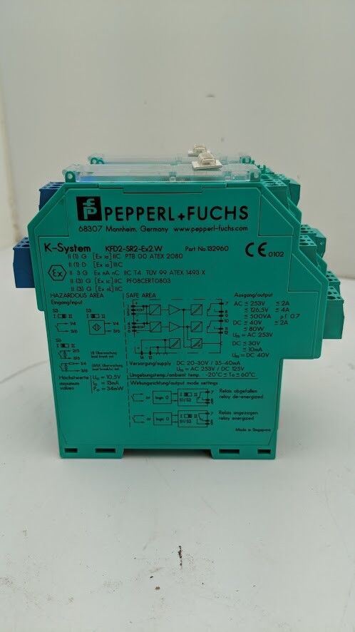 Pepperl Fuchs K-System KFD2-CD-Ex1.32-8 Driver -SR2-Ex2.W Amp -STC4-Ex2 Supply