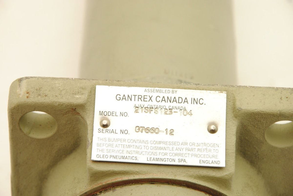 Gantrex 21SFS125-104 Hydraulic Crane Bumber Dampner Shock Absorber 4" Stroke 16"