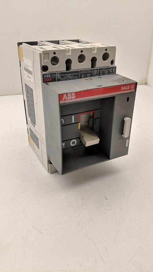 ABB S3N 225 AMP 3 Pole Circuit Breaker Aux Switch 3A Self Test Working Pull