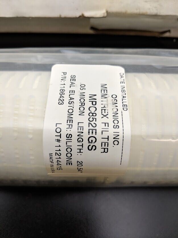 Osmonics Memtrex High Purity Filter 0.05 Micron MPC852EGS 1186423 NEW