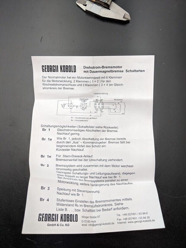 Georgii Kobold KOD 425-1 MB/H1/S34 3PH 230/400VAC New