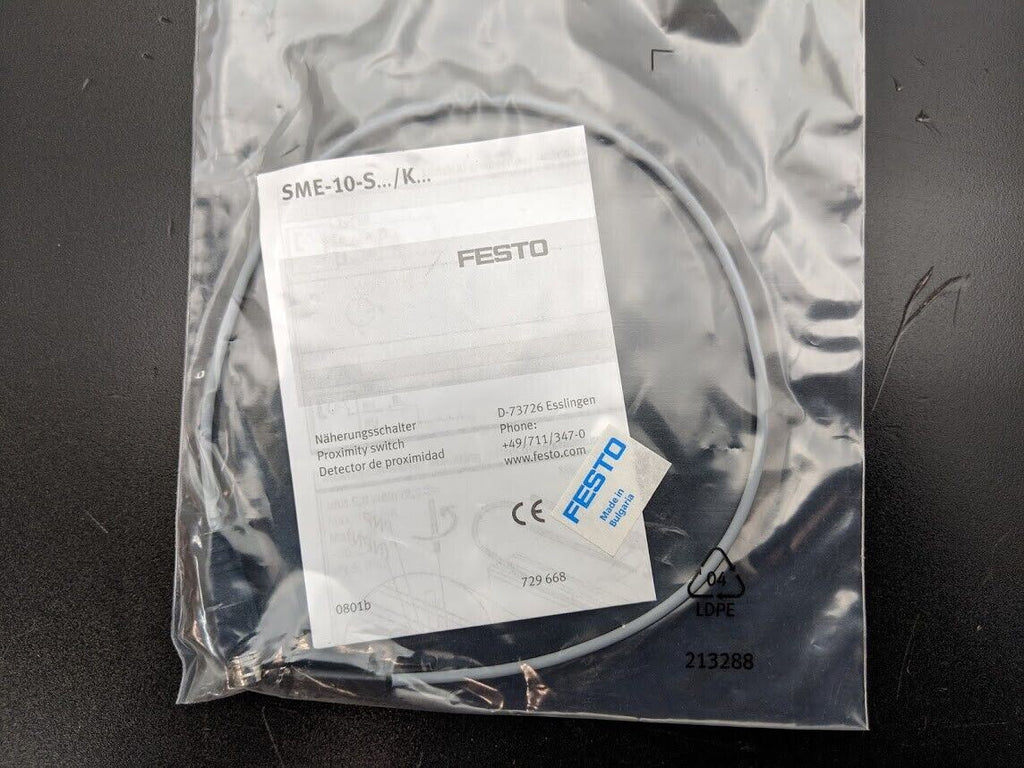 Festo SME-10-SL-LED-24 173 212 Magnetic Reed Proximity Sensor Switch 3 Wire NEW