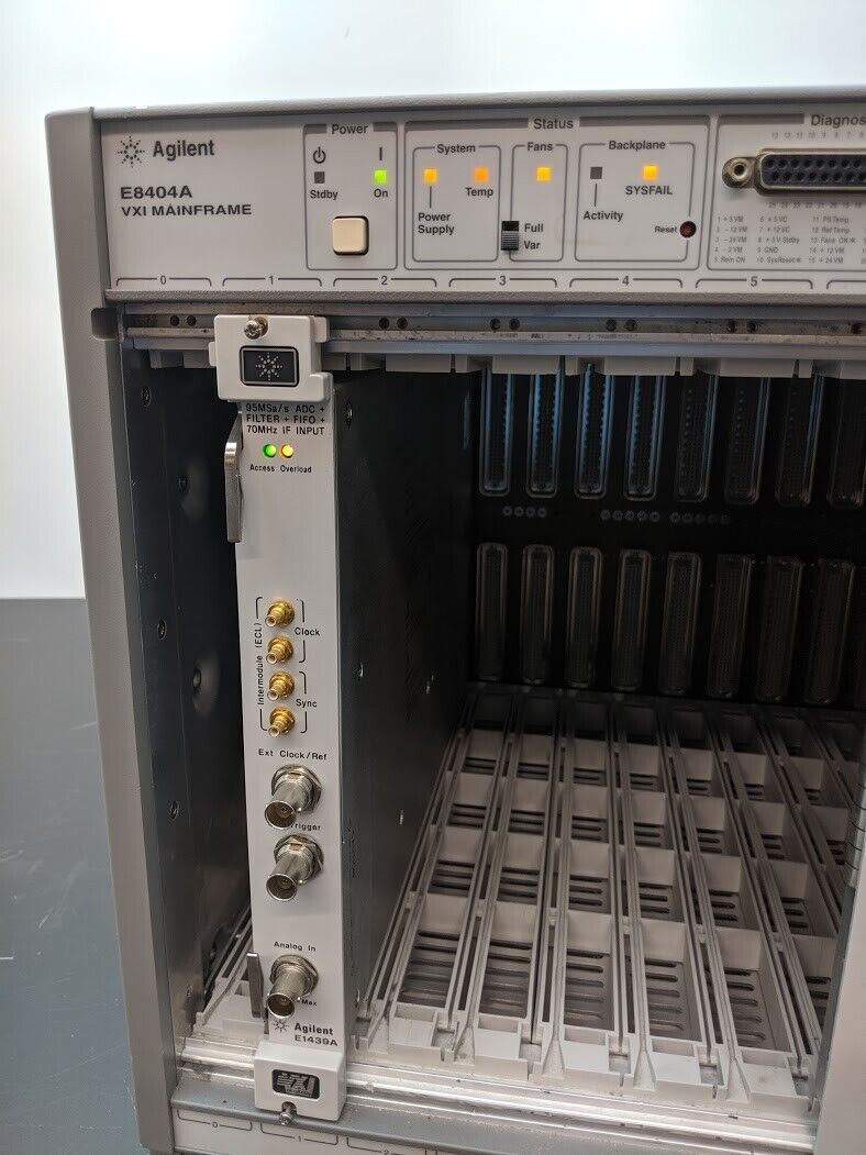 HP Agilent E1439A VXI 95 MSa/s Digitizer with DSP, Memory and 70MHz IF input