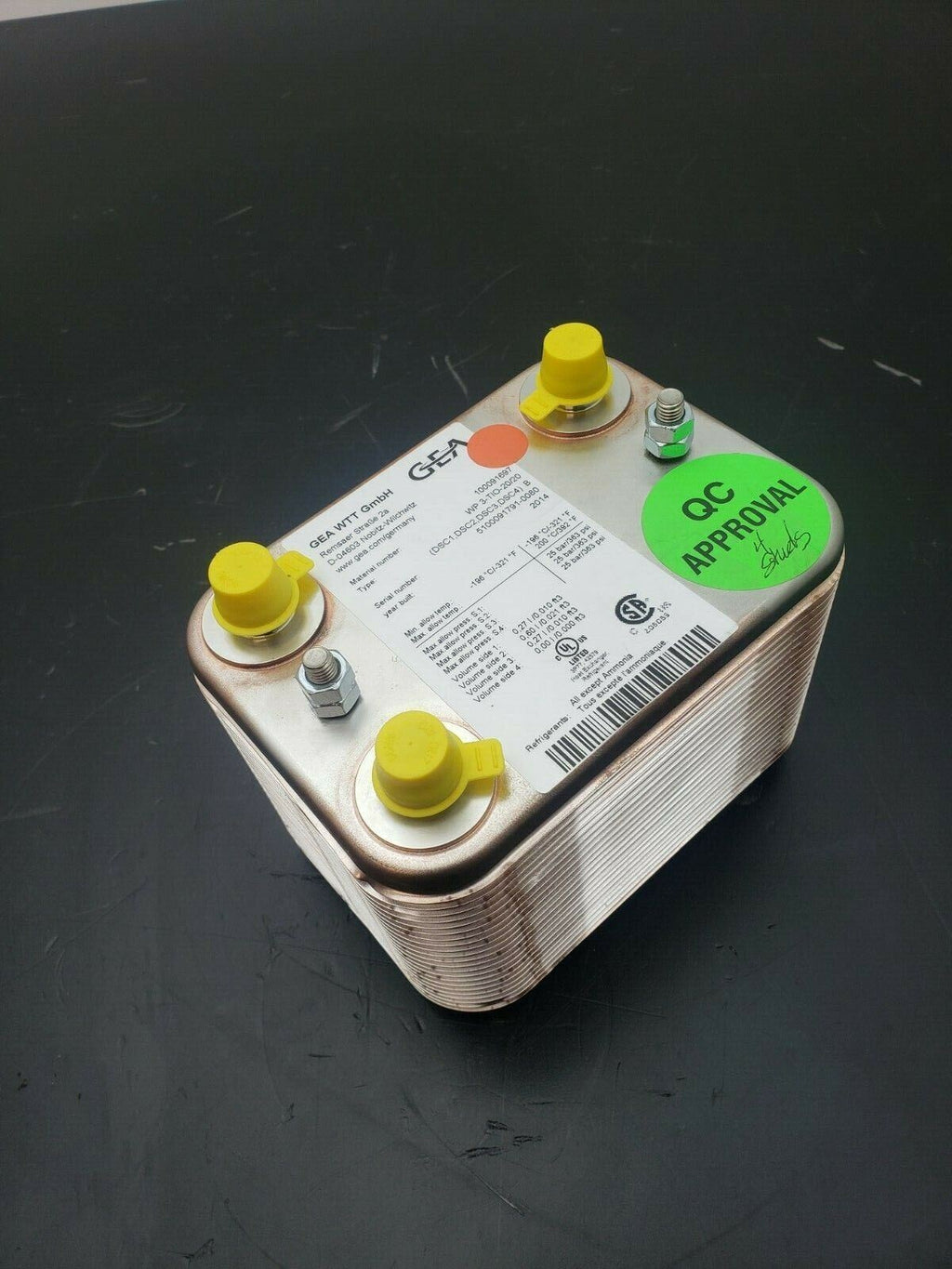 New GEA WP 3-TIO 20/20 Brazed Plate Heat Exchanger 363 Psi