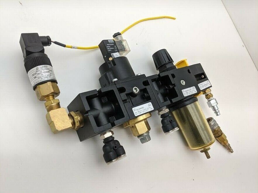 Parker Pneumatic Manifold SV105-04, B105-04WGCR/M1, SC105-01M/M2, P2FCB349
