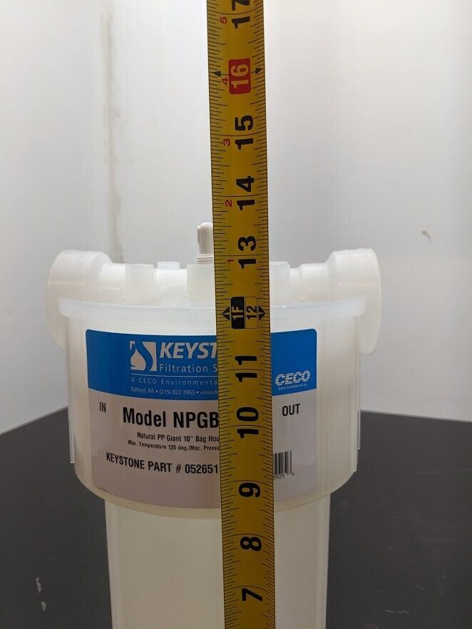Keystone 052651 Natural PP Giant 10" Bag Housing Filter NPGBD10