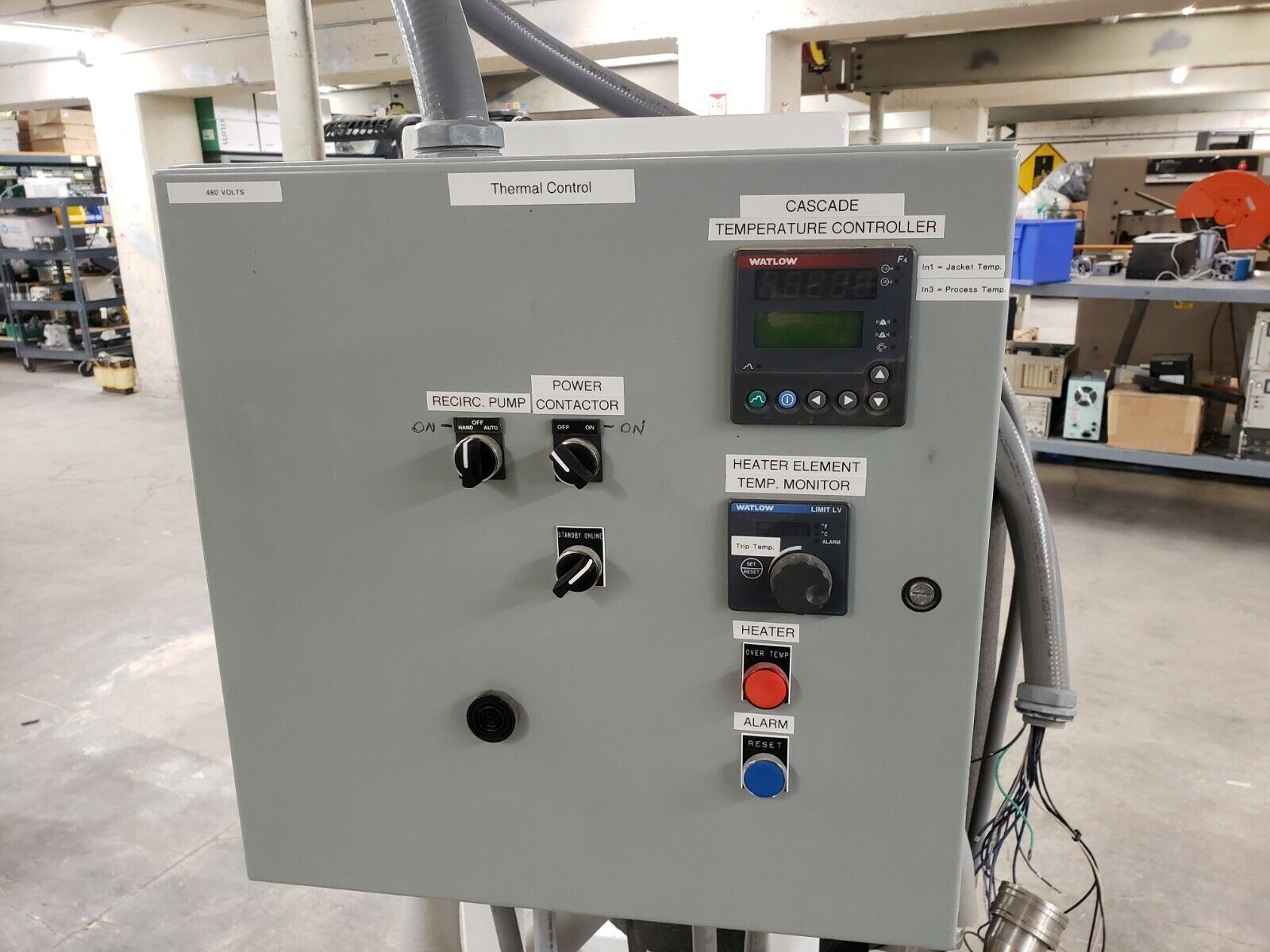 Heated Oil Bath Recirculator 480V 3Ph 10Kw 32 Gallon Capacity Free Freight