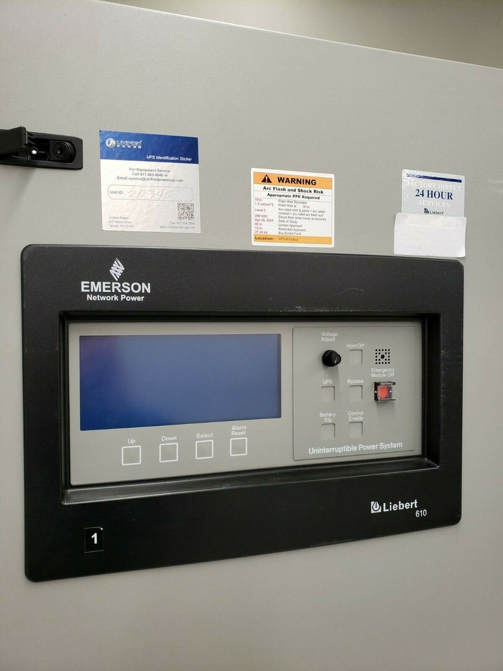 Emerson Liebert 610 UPS 120kW 480v 3Ph  U39SA154ACCB131