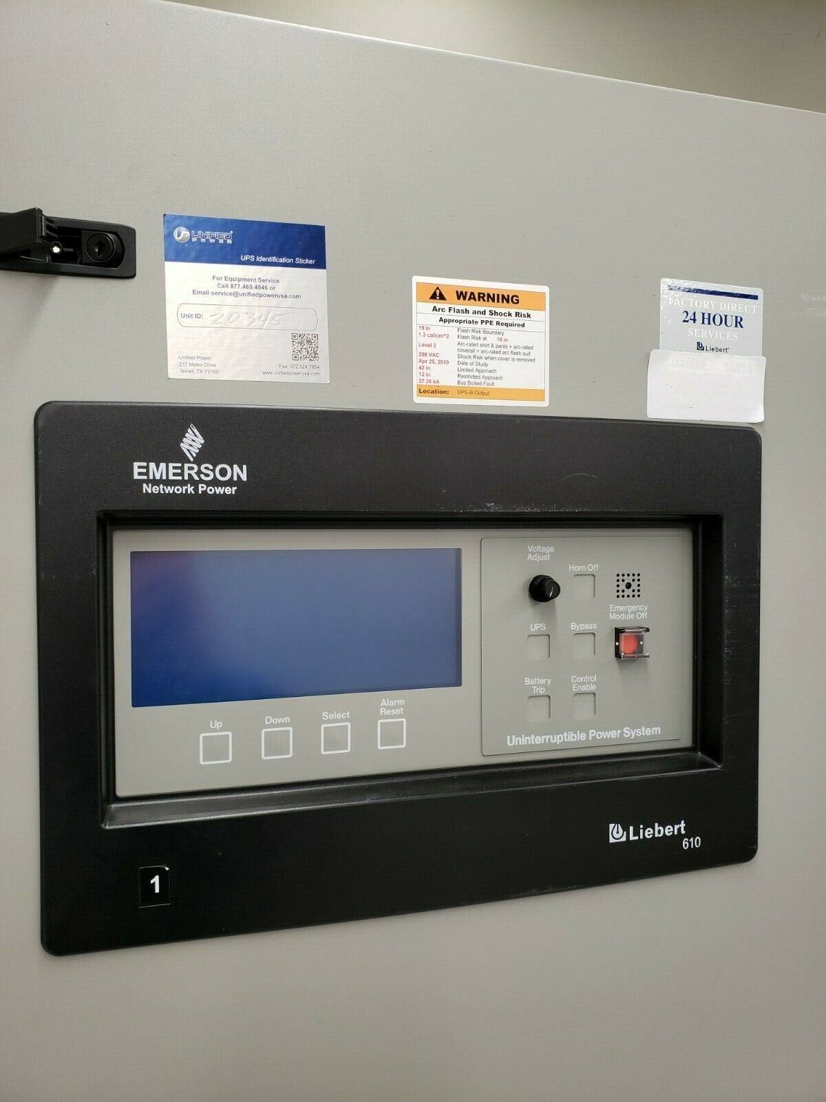 Emerson Liebert 610 UPS 120kW 480v 3Ph  U39SA154ACCB131