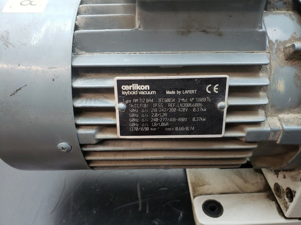 Leybold Trivac 240V D4B Tested To 10 Microns W/ AF8 Filter, OF4-25