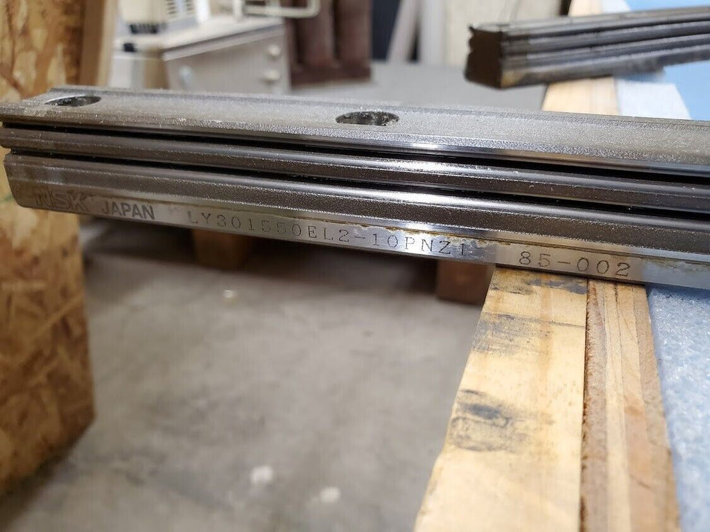 2x NSK Linear Rail LY301550EL2-10PNZ1 85-002 4x 30 Blocks dual BB Guides 61" L