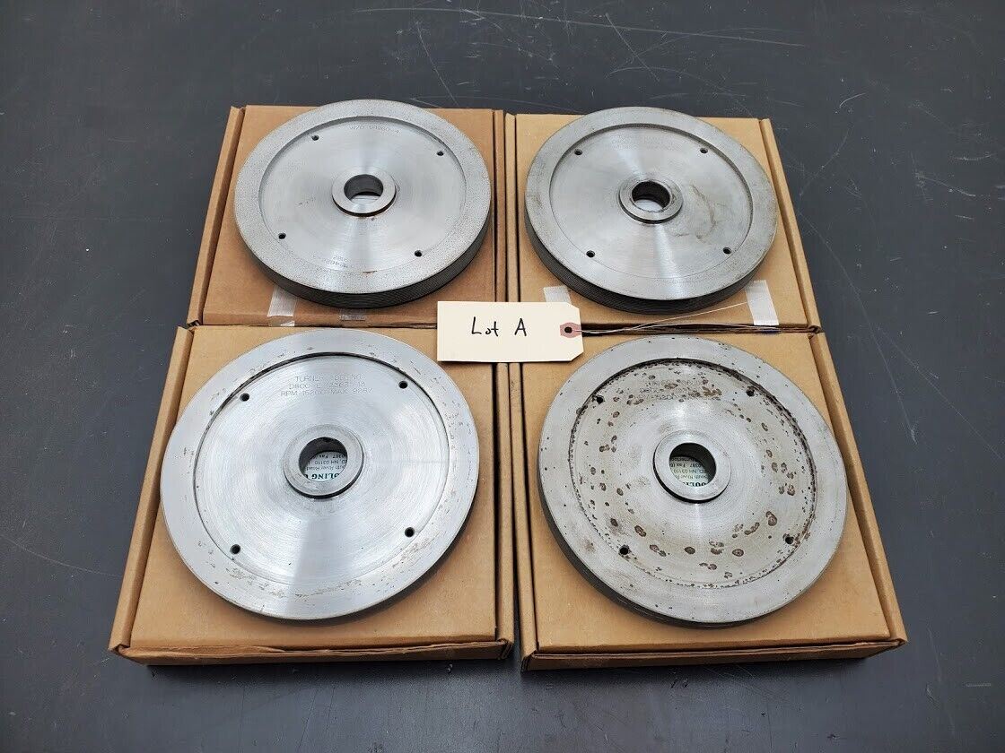 4x Turner Grooved 8" Diamond Plated Grinding Wheel Sapphire Prep (A)