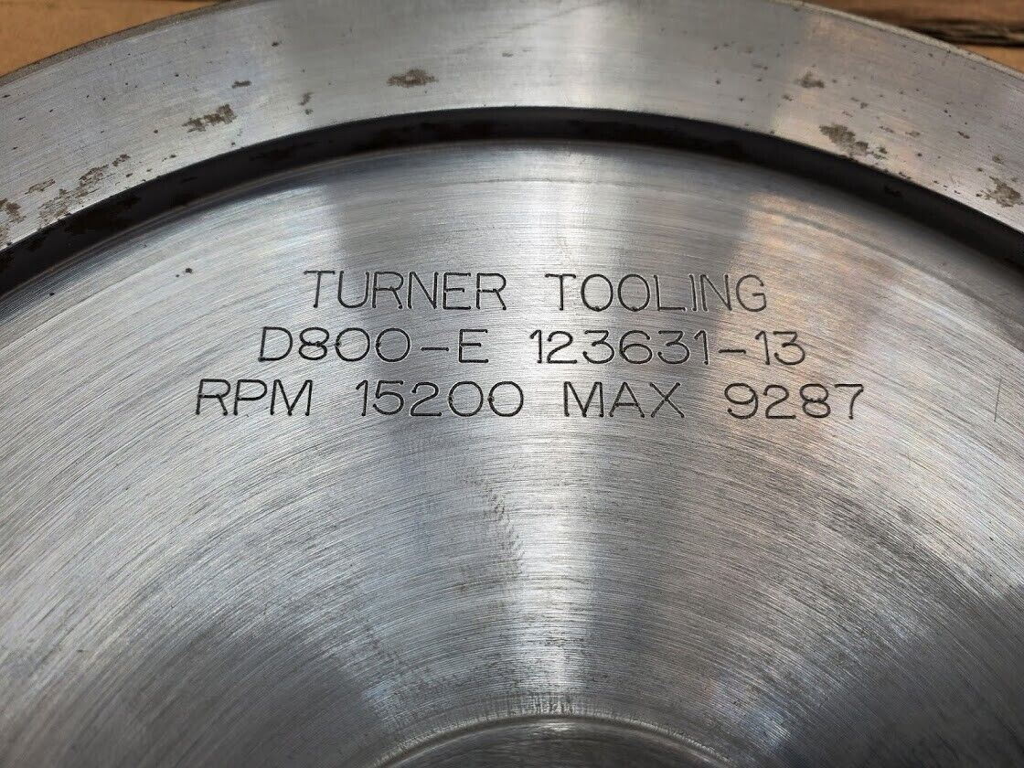 4x Turner Grooved 8" Diamond Plated Grinding Wheel Sapphire Prep (A)