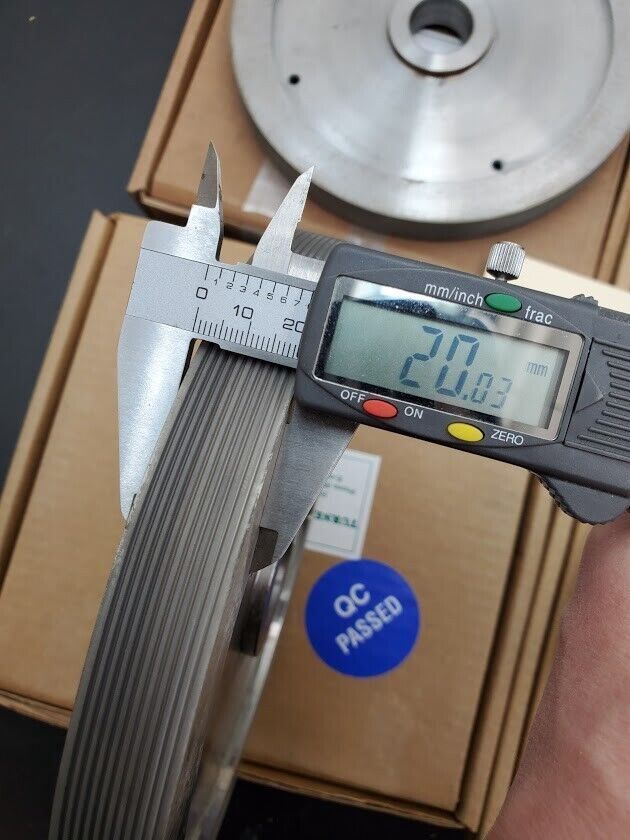 4x Turner Grooved 8" Diamond Plated Grinding Wheel Sapphire Prep (A)