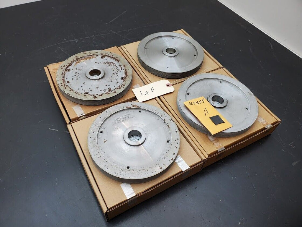 4x Turner Grooved 8" Diamond Plated Grinding Wheel Sapphire 800 Grit (F)