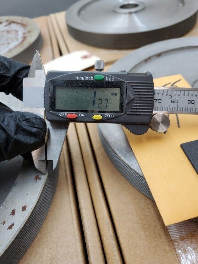 4x Turner Grooved 8" Diamond Plated Grinding Wheel Sapphire 800 Grit (F)