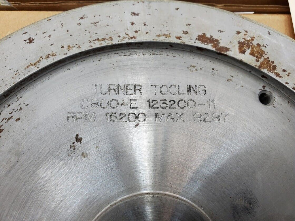 4x Turner Grooved 8" Diamond Plated Grinding Wheel Sapphire 800 Grit (F)