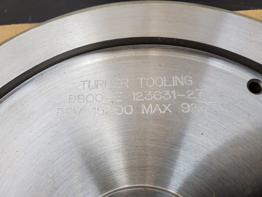 4x Turner Grooved 8" Diamond Plated Grinding Wheel Sapphire 800 Grit (F)