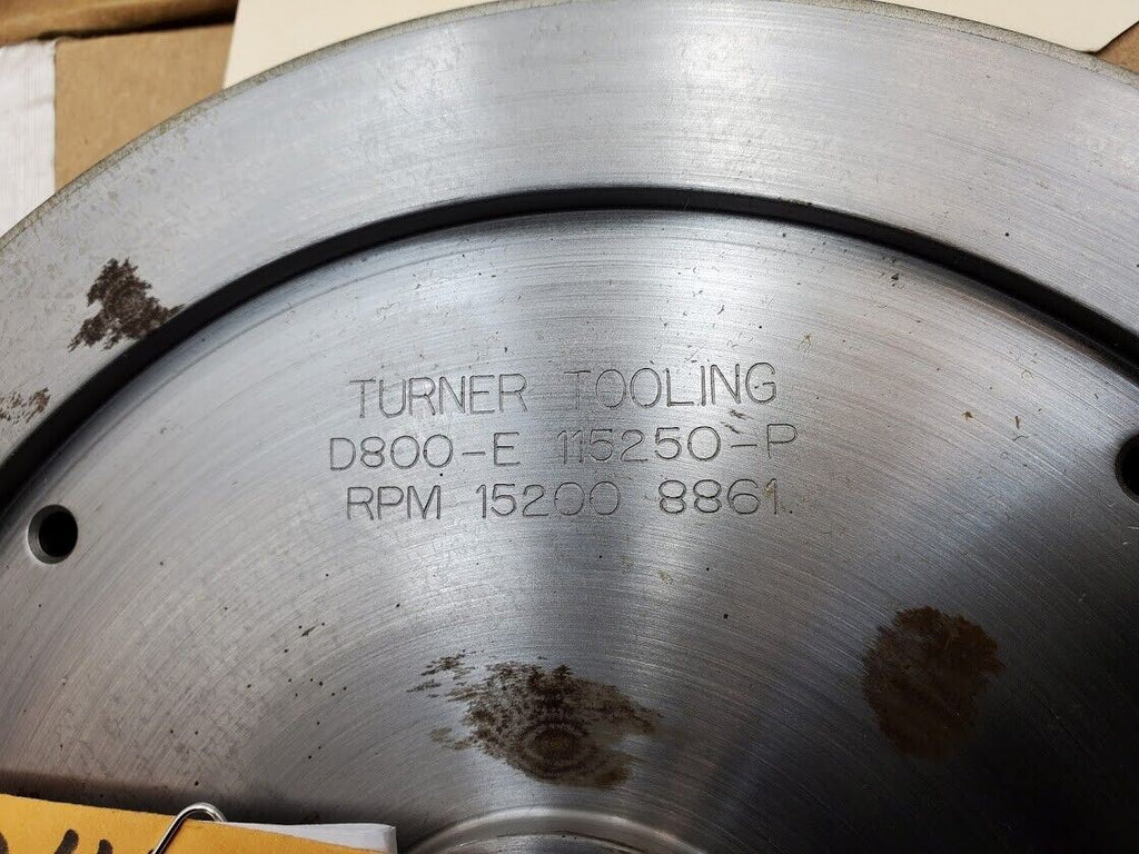 3x Turner Grooved 8" Diamond Plated Grinding Wheel Sapphire 800 Grit (J)