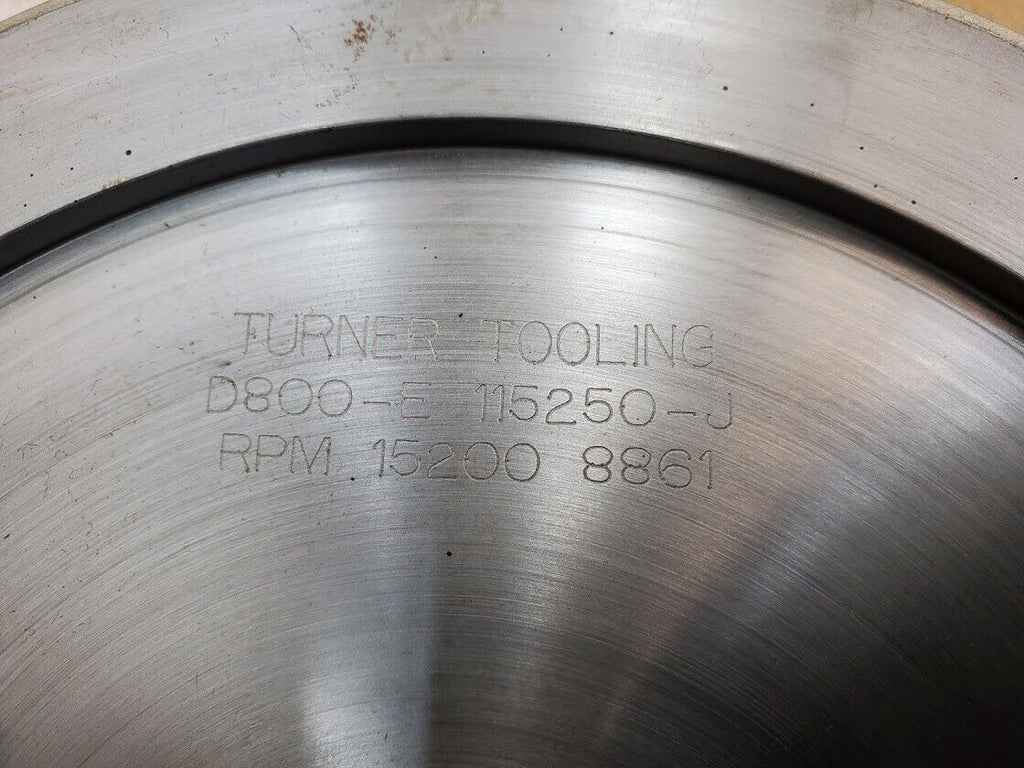 3x Turner Grooved 8" Diamond Plated Grinding Wheel Sapphire 800 Grit (J)