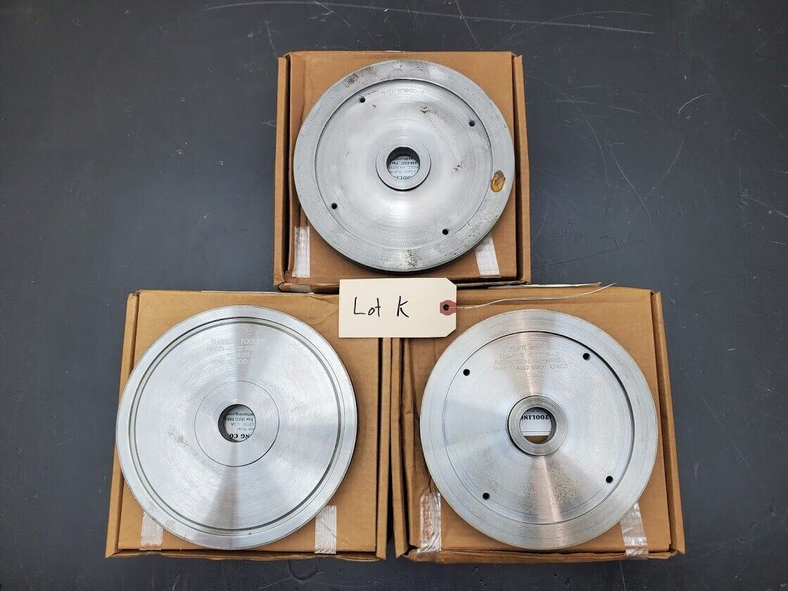 3x Turner Grooved 8" Diamond Plated Grinding Wheel 3x Profiles 800 Grit K