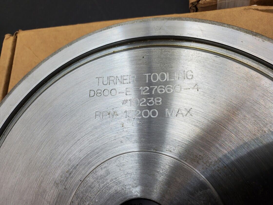 3x Turner Grooved 8" Diamond Plated Grinding Wheel 3x Profiles 800 Grit K