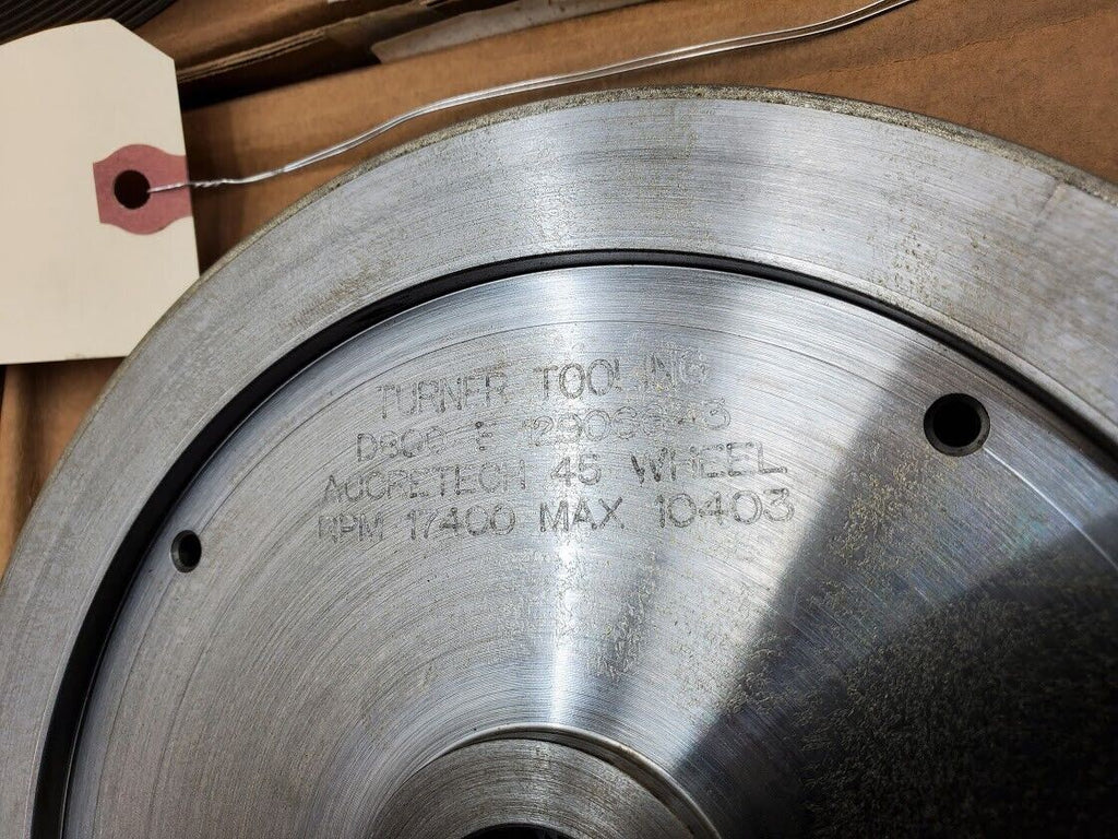 3x Turner Grooved 8" Diamond Plated Grinding Wheel 3x Profiles 800 Grit K