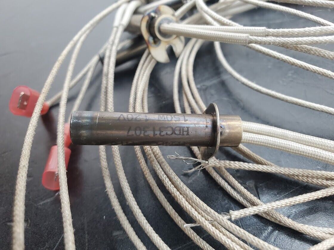 8x Tempco Cartridge Heater HDC31307 150W 120VAC 24" lead New/Used