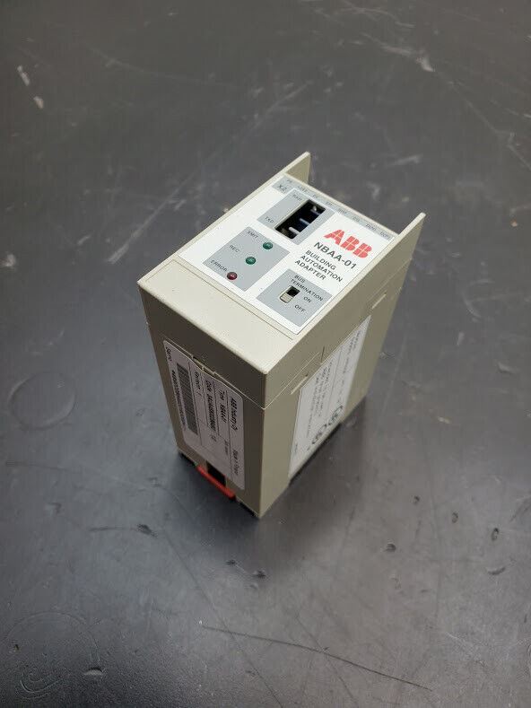 ABB NBAA-01 Building Automation Adapter Fiber Optic 24VDC DIN Rail Mount
