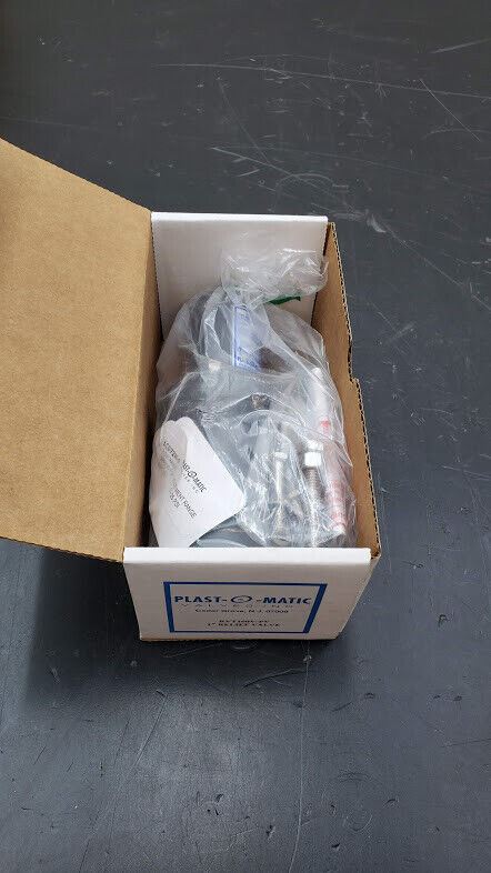 Plast-O-Matic RVT100V-PV 1" PVC Adjustable Back Pressure Relief Valve FNPT