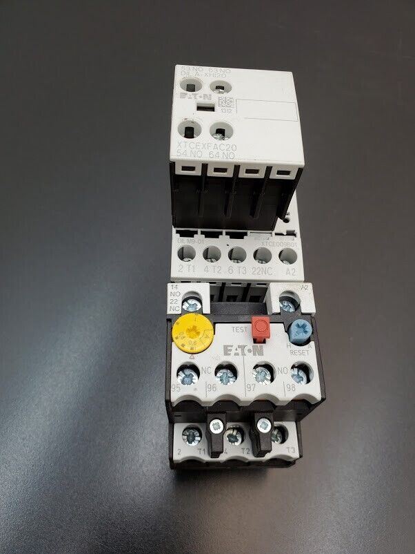 Eaton DILM9-01 24V Coil 3PH 690V 20A Contactor 4 Pole ZB12-1 Overload Relay +Aux