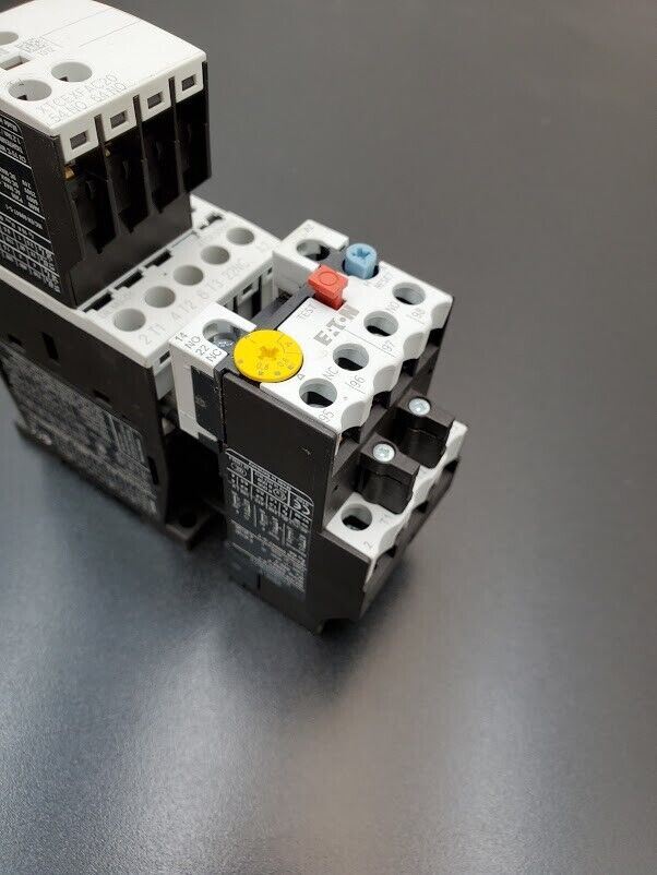 Eaton DILM9-01 24V Coil 3PH 690V 20A Contactor 4 Pole ZB12-1 Overload Relay +Aux