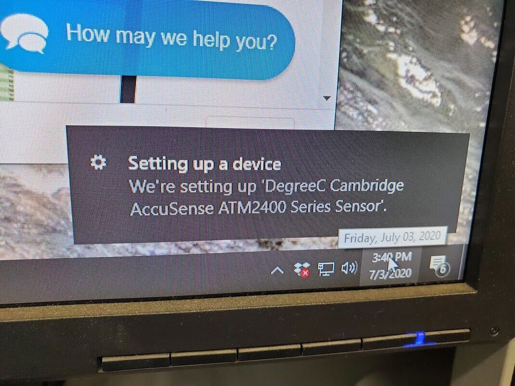 ACCUSENSE DegreeC USB UAS1200PC Air Velocity & Temperature Sensor 5M Cable A